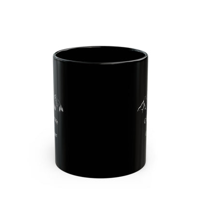 Caffeinate & Conquer Black Coffee Mug | 11oz